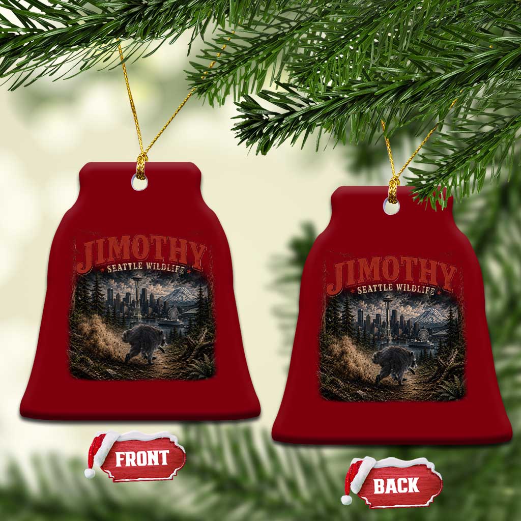 Vintage Jimothy Seattle Wildlife Raccoon Meme Ceramic Ornament TS10 Print Your Wear