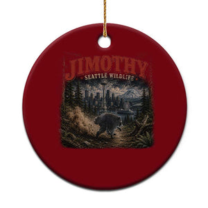 Vintage Jimothy Seattle Wildlife Raccoon Meme Ceramic Ornament TS10 1pc Red Print Your Wear