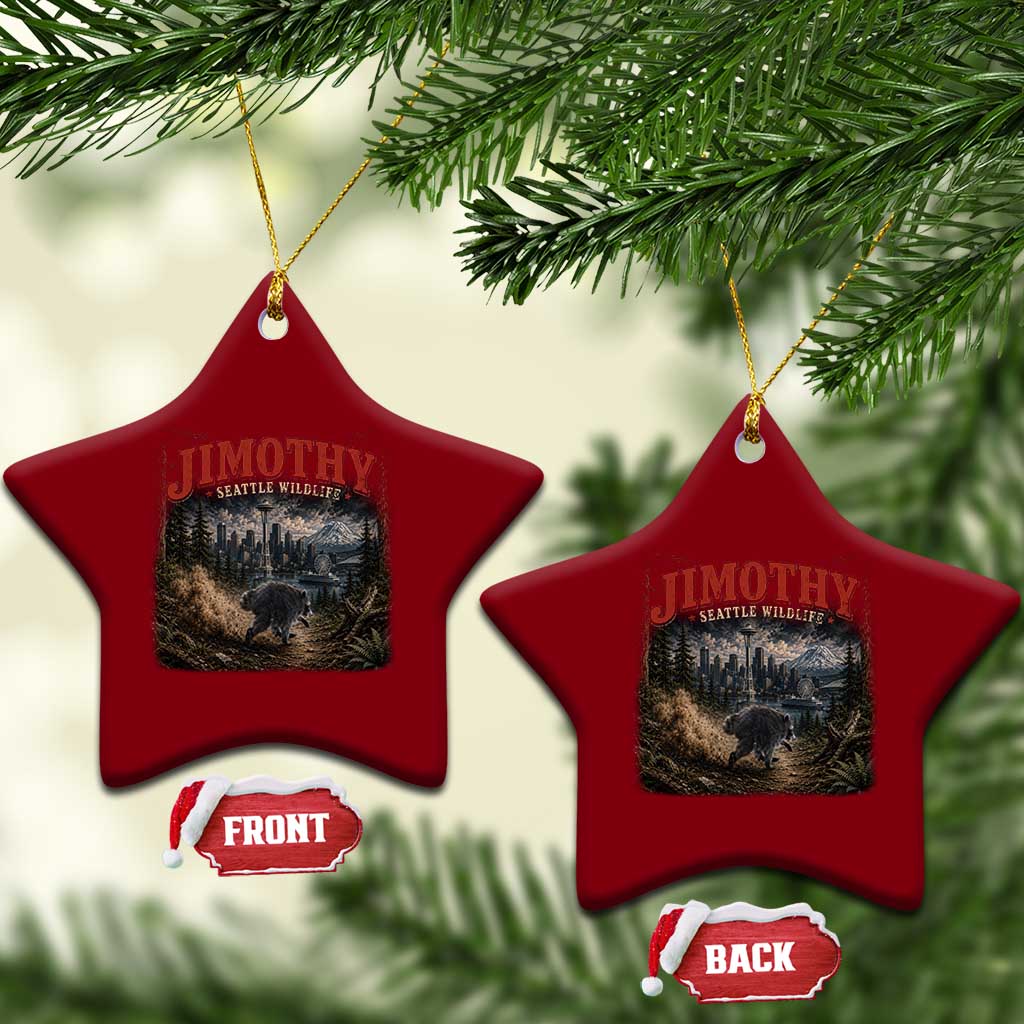 Vintage Jimothy Seattle Wildlife Raccoon Meme Ceramic Ornament TS10 Print Your Wear