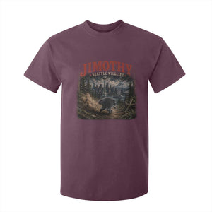 Vintage Jimothy Seattle Wildlife Raccoon Meme T Shirt For Kid TS10 Maroon Print Your Wear