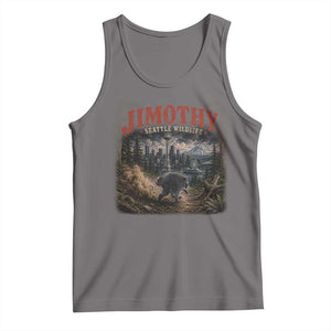 Vintage Jimothy Seattle Wildlife Raccoon Meme Tank Top TS10 Deep Heather Print Your Wear