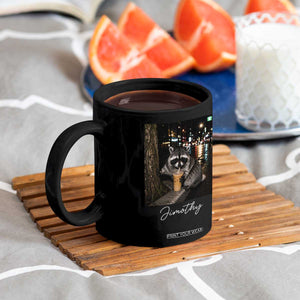 Jimothy Raccoon Drinking Iced Coffee Night City Aesthetic Coffee Mug TS10 Print Your Wear