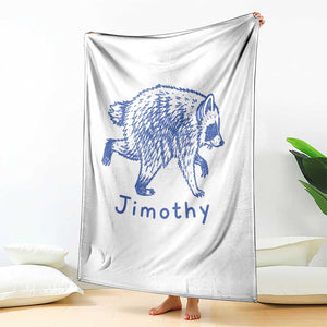 Jimothy Viral Raccoon Throw Blanket Funny Trash Panda Wildlife TS10 Print Your Wear
