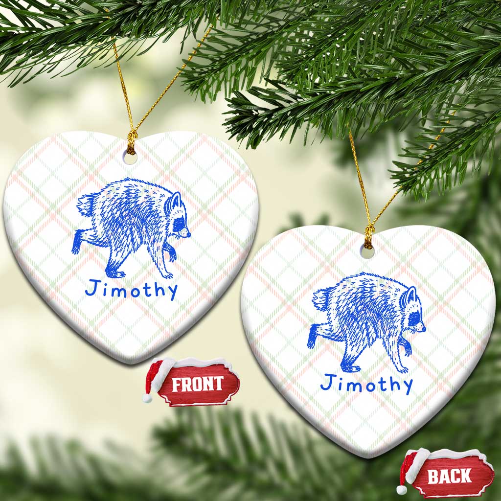 Jimothy Viral Raccoon Ceramic Ornament Funny Trash Panda Wildlife TS10 Print Your Wear