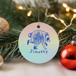 Jimothy Viral Raccoon Ceramic Ornament Funny Trash Panda Wildlife TS10 1pc Pastel Print Your Wear