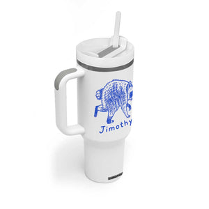 Jimothy Viral Raccoon Tumbler With Handle Funny Trash Panda Wildlife TS10 Print Your Wear