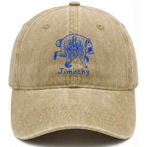 Jimothy Viral Raccoon Washed Cotton Baseball Cap Funny Trash Panda Wildlife TS10 Print Your Wear