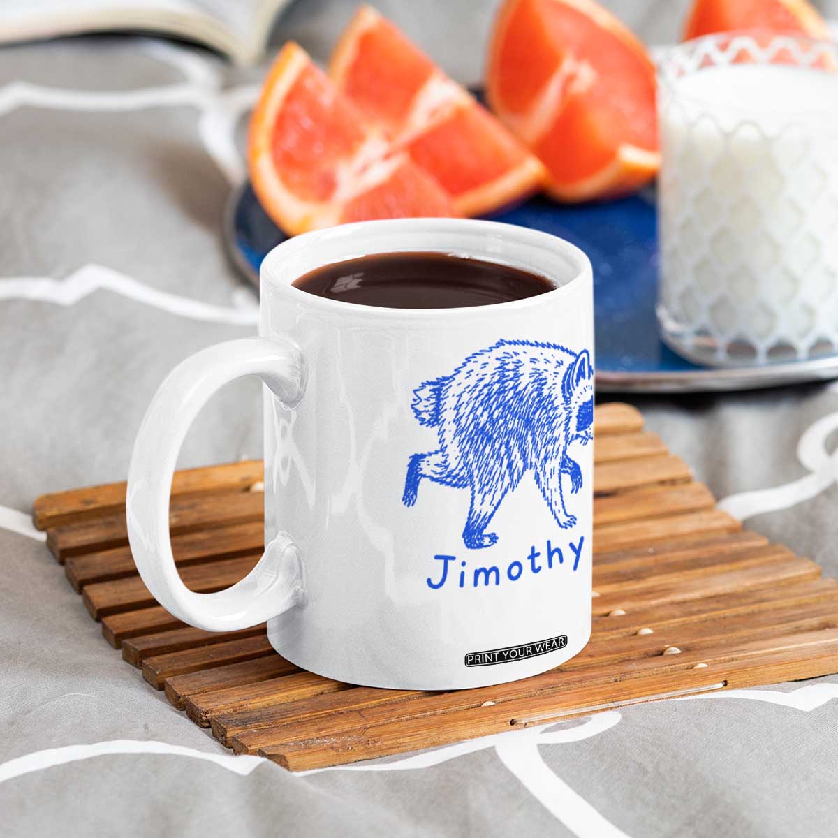 Jimothy Viral Raccoon Coffee Mug Funny Trash Panda Wildlife TS10 Print Your Wear