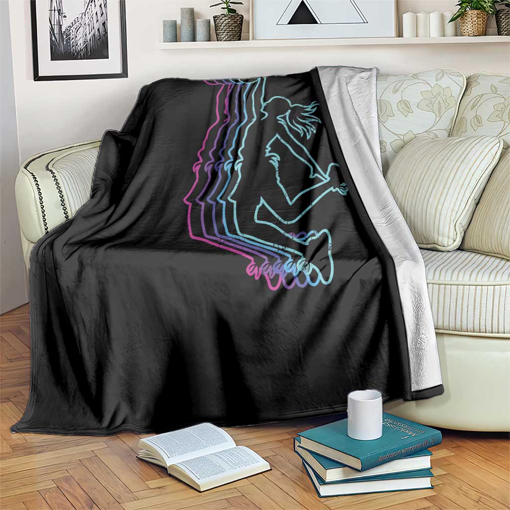 Basketball Girl Throw Blanket Player Slam Dunk Teens Girls TS10 Print Your Wear