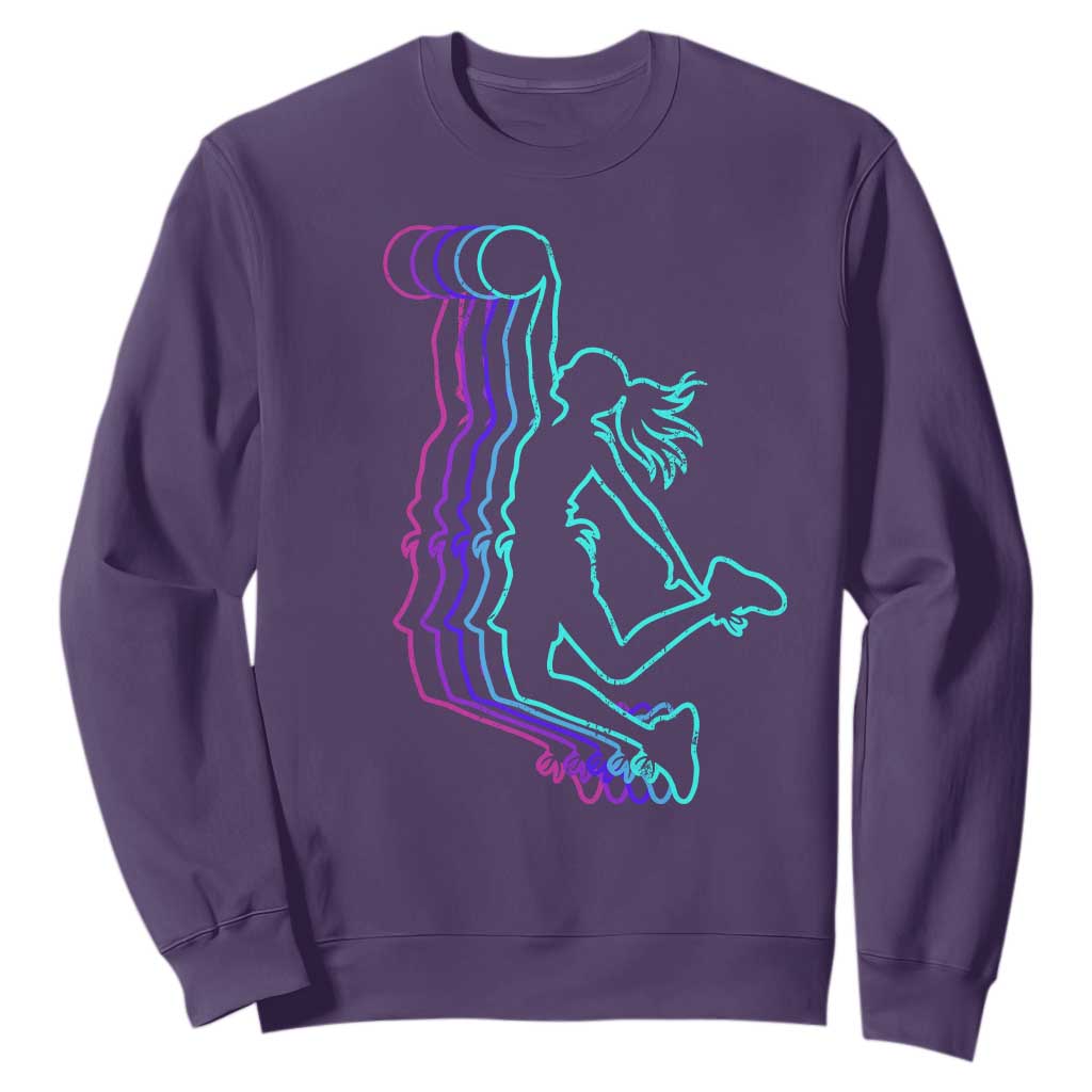 Basketball Girl Sweatshirt Player Slam Dunk Teens Girls TS10 Purple Print Your Wear