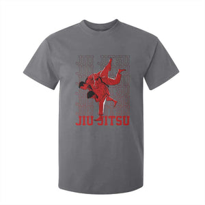 Brazilian Jiu Jitsu T Shirt For Kid BJJ Distressed TS10 Charcoal Print Your Wear