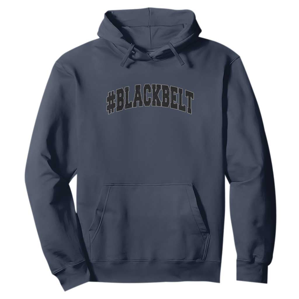 Martial Arts Karate Black Belt Hoodie Retro Varsity Vintage TS10 Navy Print Your Wear