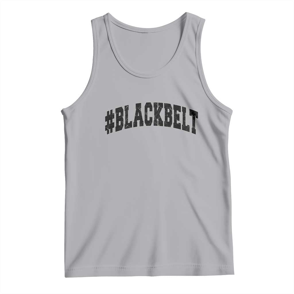Martial Arts Karate Black Belt Tank Top Retro Varsity Vintage TS10 Athletic Heather Print Your Wear