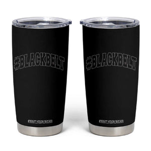Martial Arts Karate Black Belt Tumbler Cup Retro Varsity Vintage TS10 Black Print Your Wear
