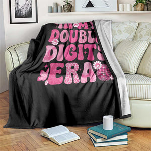 10 Years Old Birthday Girl Throw Blanket In My Double Digits Era TS10 Print Your Wear