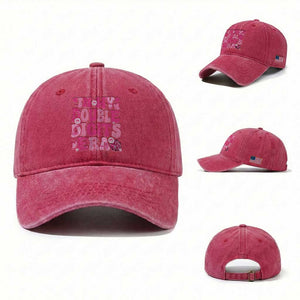 10 Years Old Birthday Girl Washed Cotton Baseball Cap In My Double Digits Era TS10 Washed Cap Universal Fit Red Print Your Wear