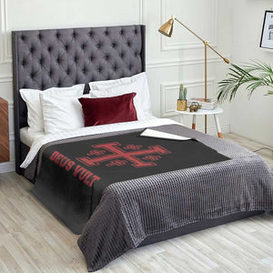 Catholic Knight Templar Crusader Cross Throw Blanket TS10 Print Your Wear