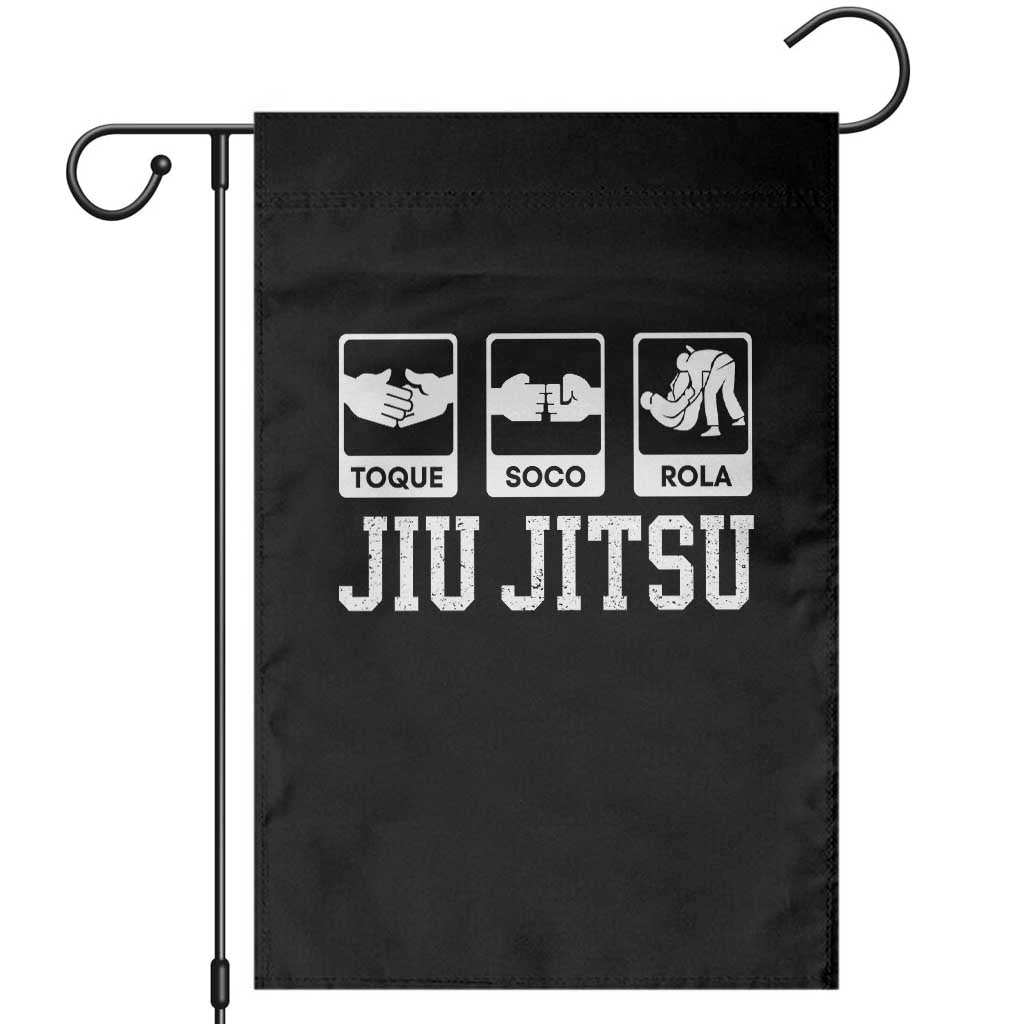 Funny BJJ Garden Flag Toque Soco Rola Brazilian Jiu Jitsu TS10 Black Print Your Wear
