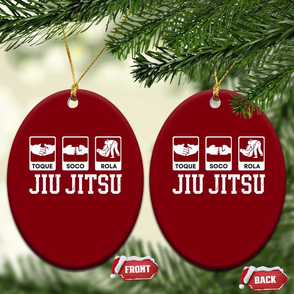 Funny BJJ Ceramic Ornament Toque Soco Rola Brazilian Jiu Jitsu TS10 Print Your Wear