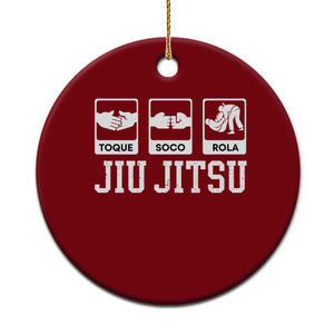 Funny BJJ Ceramic Ornament Toque Soco Rola Brazilian Jiu Jitsu TS10 1pc Red Print Your Wear