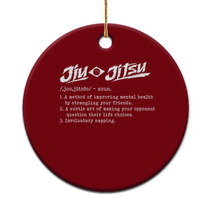 Funny Brazilian Jiu Jitsu Ceramic Ornament Jiujitsu Definition BJJ TS10 1pc Red Print Your Wear