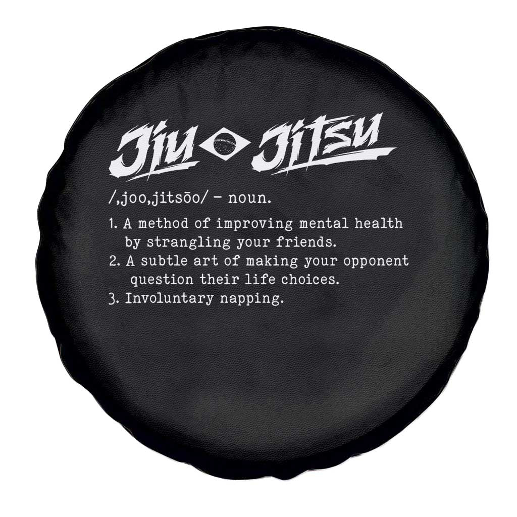 Funny Brazilian Jiu Jitsu Spare Tire Cover Jiujitsu Definition BJJ TS10 Print Your Wear