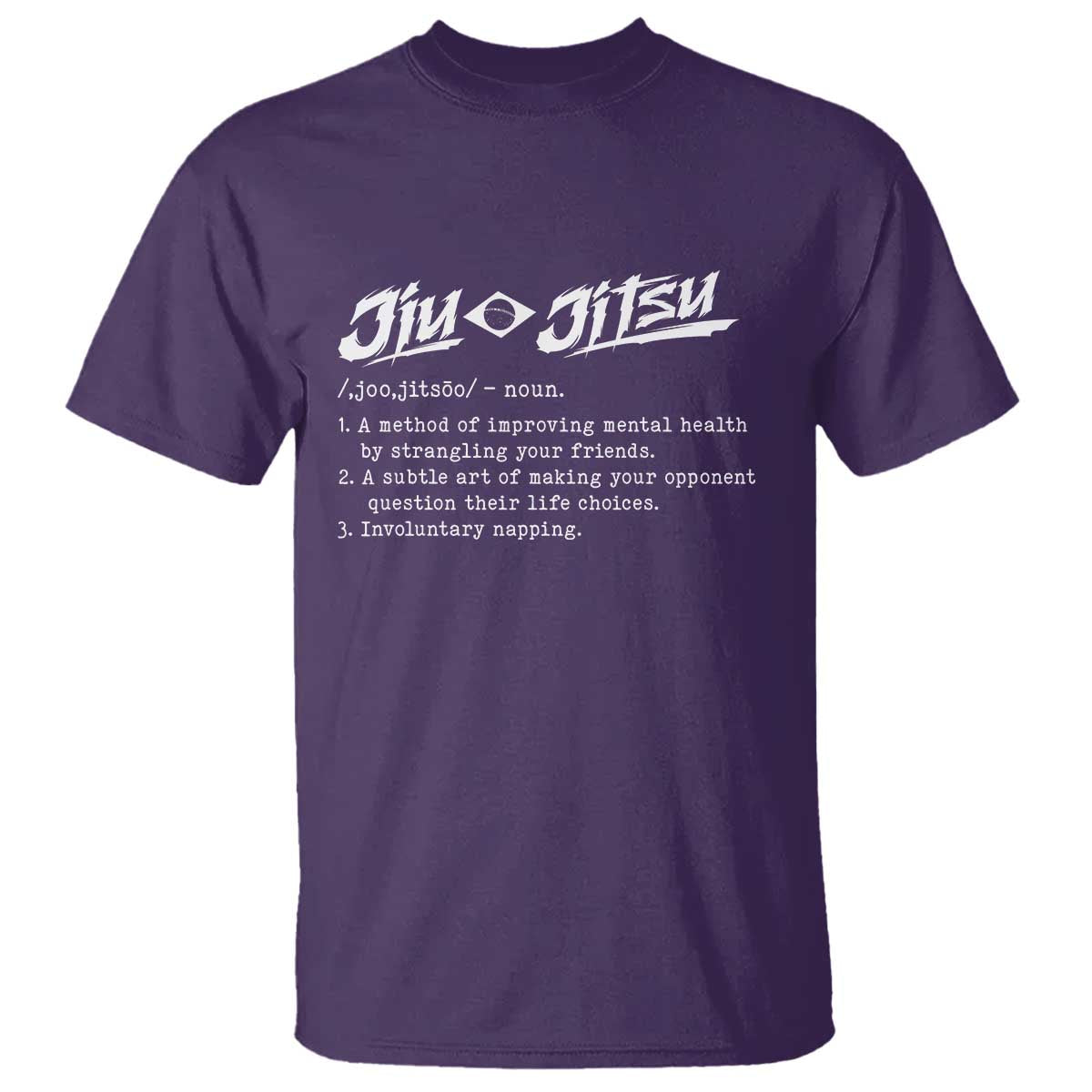 Funny Brazilian Jiu Jitsu T Shirt Jiujitsu Definition BJJ TS10 Purple Print Your Wear