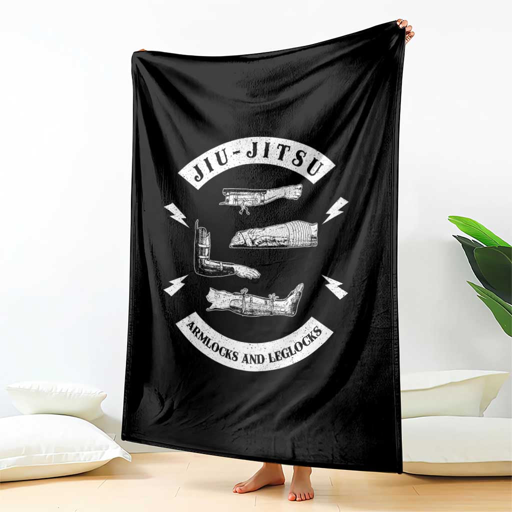 Vintage Jiu Jitsu Throw Blanket Armlocks and Leglocks BJJ Grappling Fans TS10 Print Your Wear