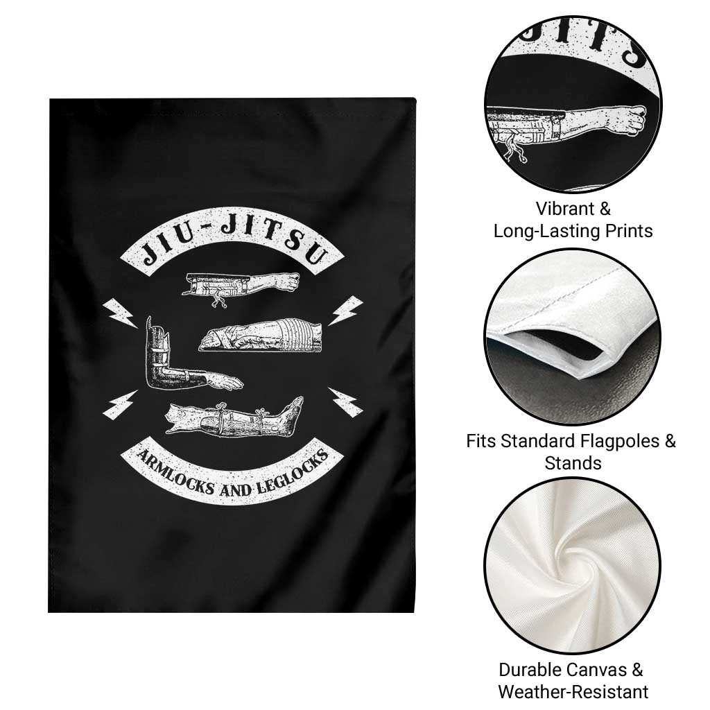 Vintage Jiu Jitsu Garden Flag Armlocks and Leglocks BJJ Grappling Fans TS10 Print Your Wear