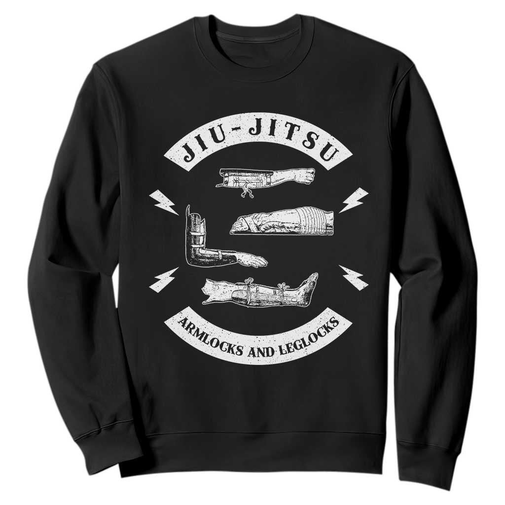 Vintage Jiu Jitsu Sweatshirt Armlocks and Leglocks BJJ Grappling Fans TS10 Black Print Your Wear
