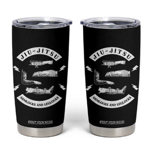 Vintage Jiu Jitsu Tumbler Cup Armlocks and Leglocks BJJ Grappling Fans TS10 Black Print Your Wear