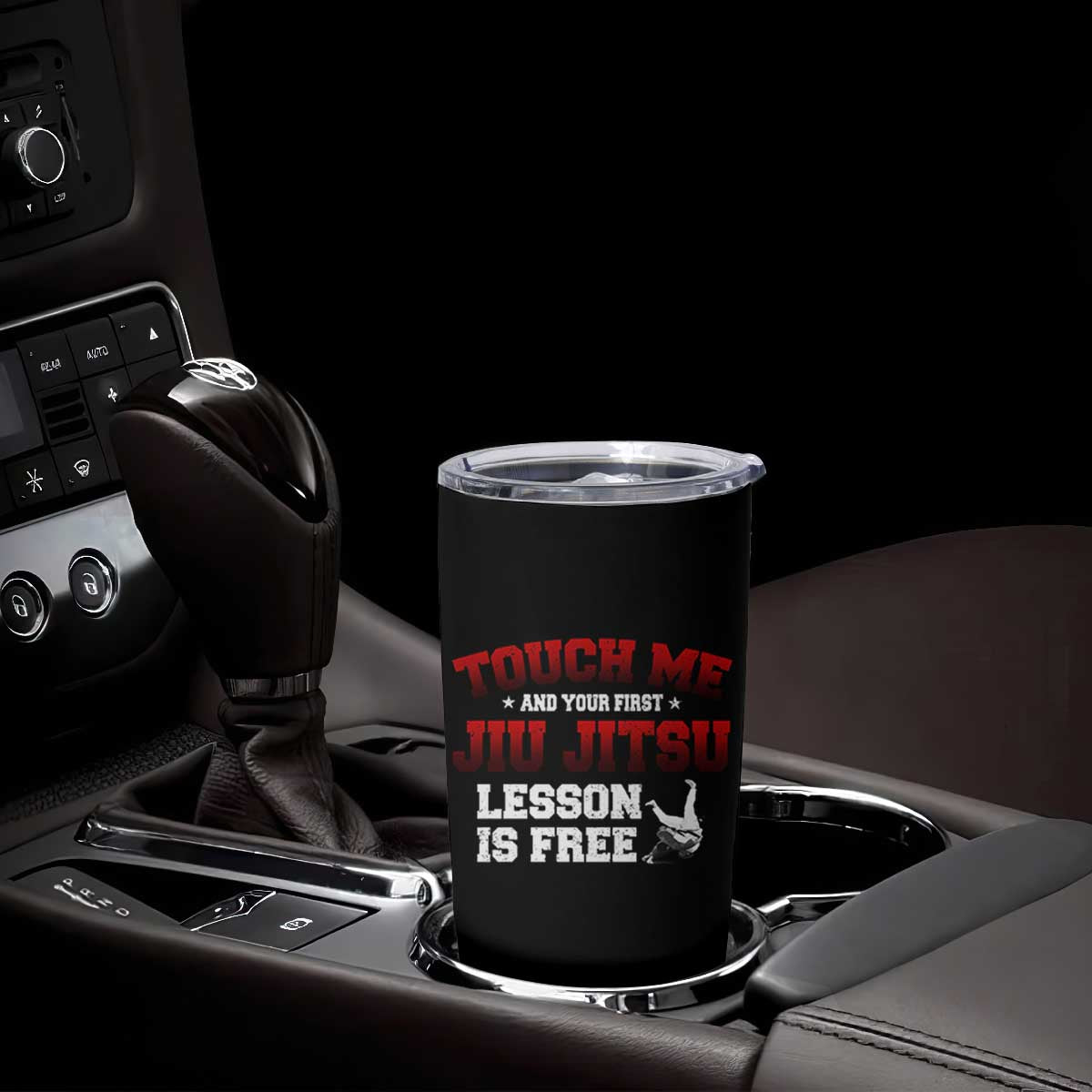 Brazilian BJJ Tumbler Cup Touch Me First Jiu Jitsu Lesson Is Free TS10 Print Your Wear