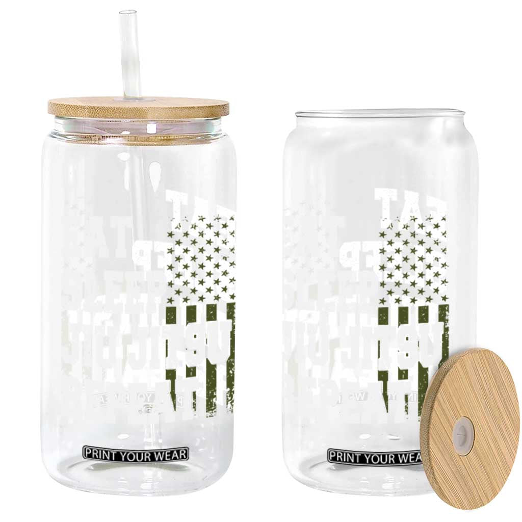 Eat Sleep Jiu Jitsu Repeat Glass Can Cool JiuJitsu BJJ American Flag TS10 Print Your Wear