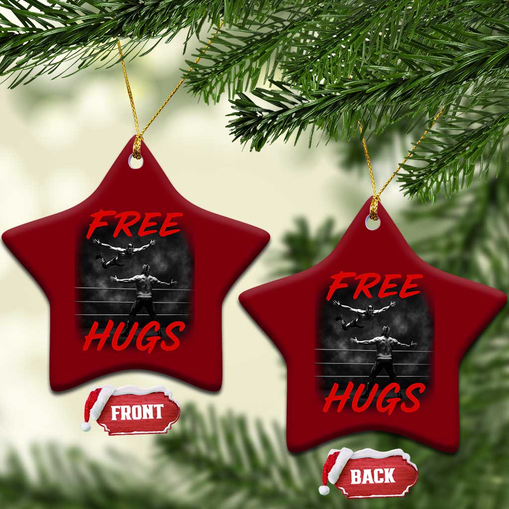 Free Hugs Wrestling Ceramic Ornament Funny Luchador Mexican Wrestler TS10 Print Your Wear