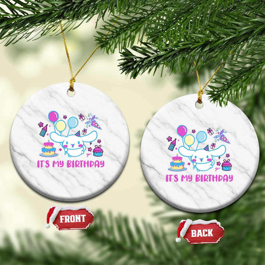 Its My Birthday Ceramic Ornament Girl Party Funny Bday Family Party TS10 1pc White Marble Print Your Wear