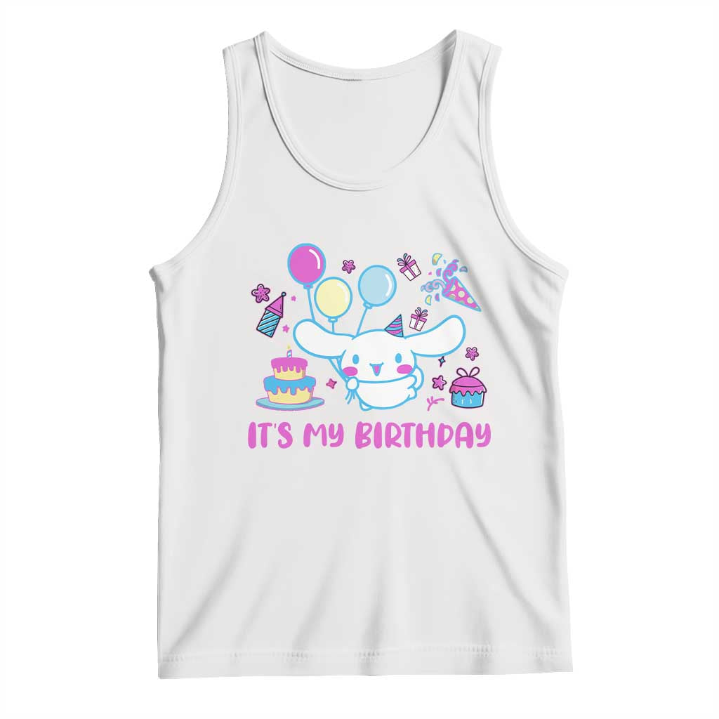 Its My Birthday Tank Top Girl Party Funny Bday Family Party TS10 White Print Your Wear