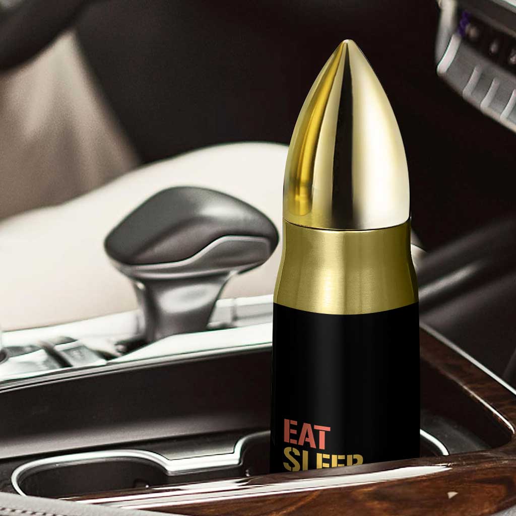 Retro Eat Sleep Jiu Jitsu Repeat Bullet Tumbler Vintage JiuJitsu BJJ TS10 Print Your Wear