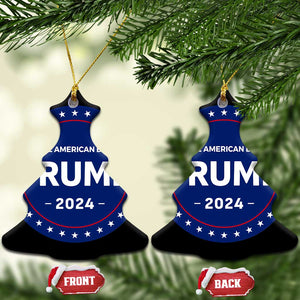 Trump 2024 Christmas Ornament Take American Back Trump Supporter Xmas Gift TS10 Christmas Tree Navy Print Your Wear