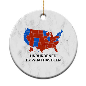 Trump 2024 Christmas Ornament Unburdened by What Has Been Election Map TS10 Print Your Wear