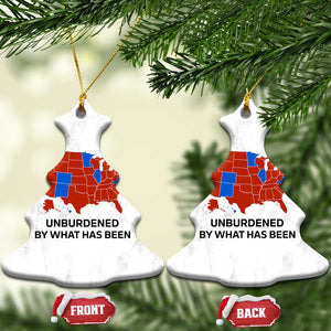 Trump 2024 Christmas Ornament Unburdened by What Has Been Election Map TS10 Christmas Tree White Print Your Wear