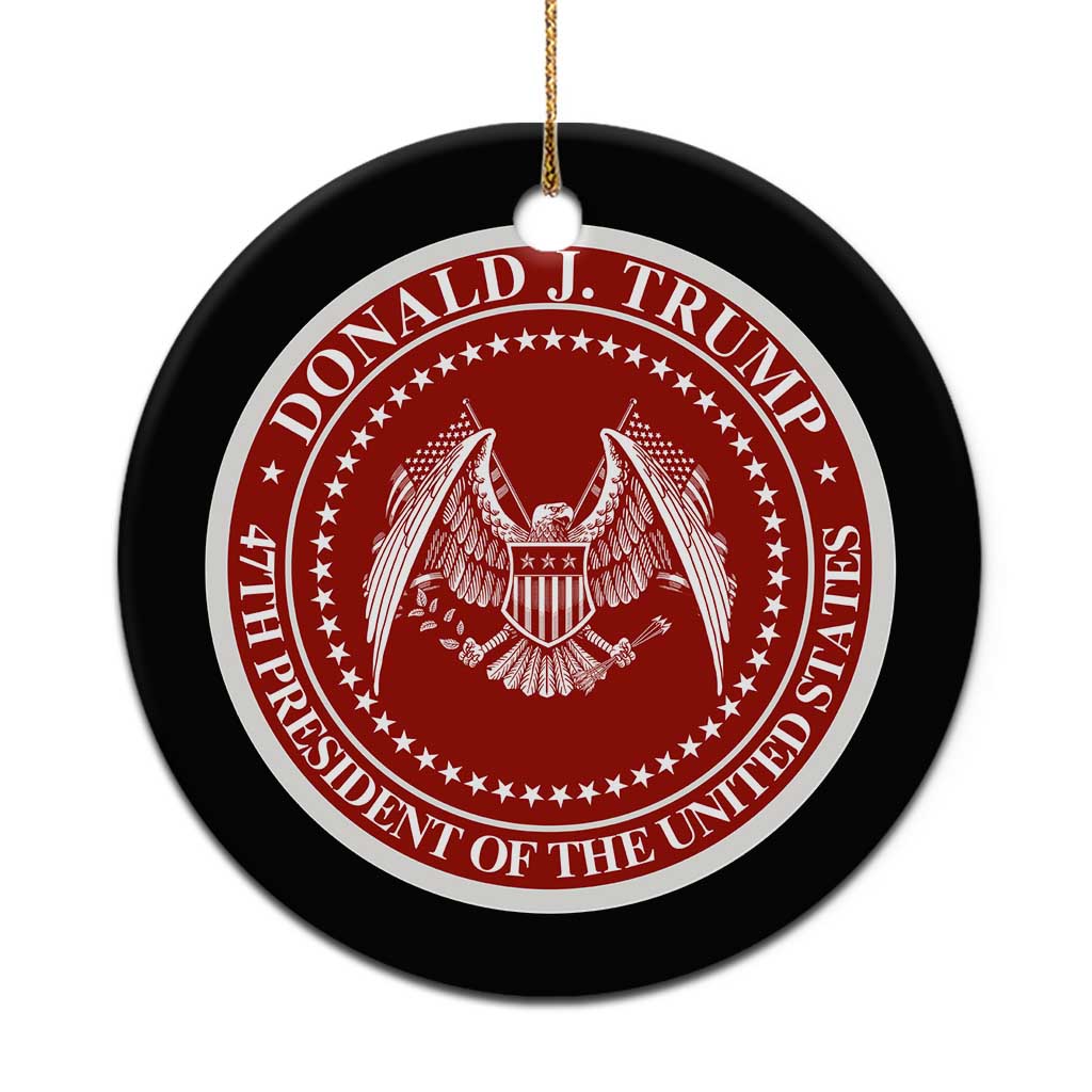 Trump 2024 Christmas Ornament 47Th President Of The United State American Eagle Flag TS10 Print Your Wear