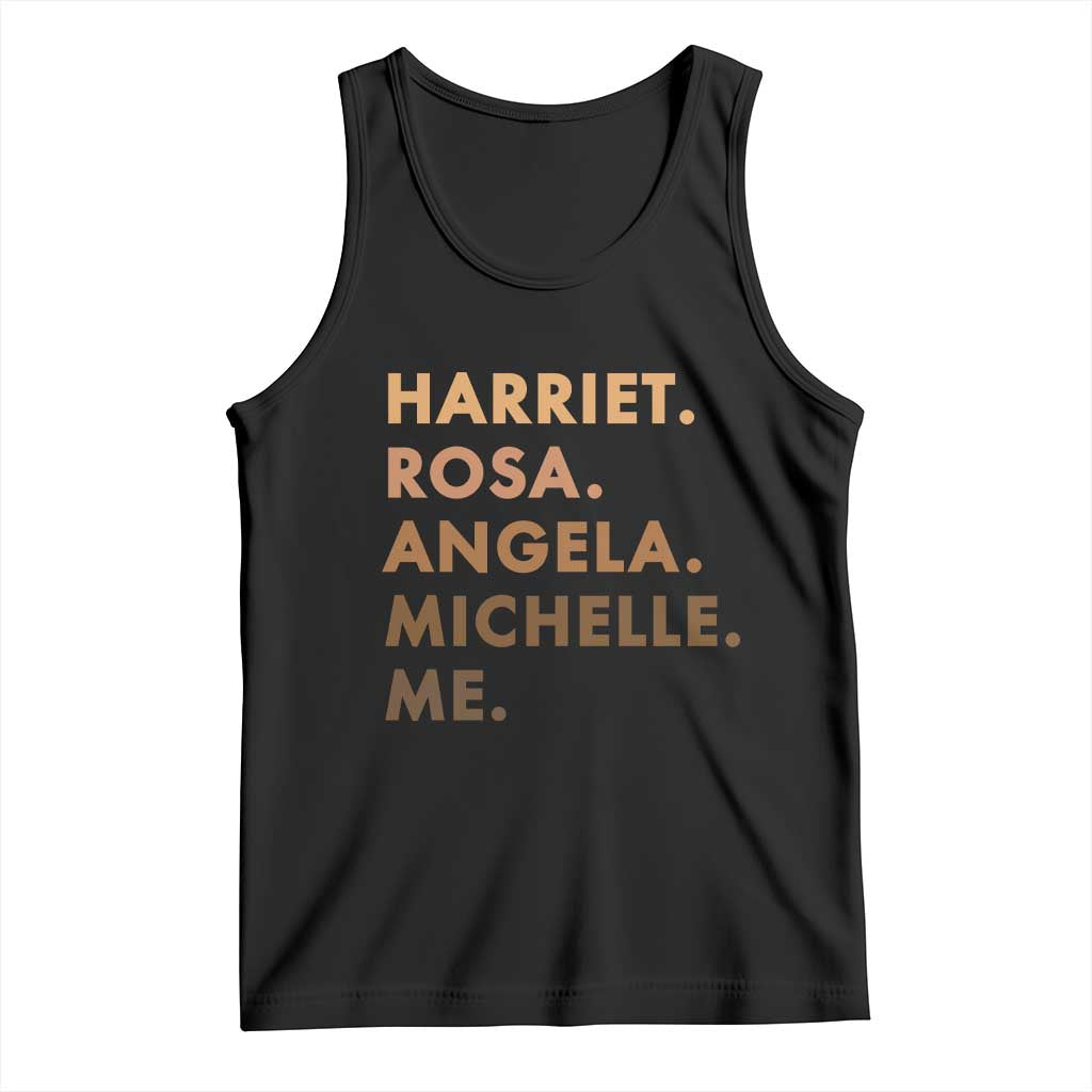 Harriet Rosa Angela Michelle Me Tank Top Black History Month Feminist Women Leaders TS10 Black Print Your Wear