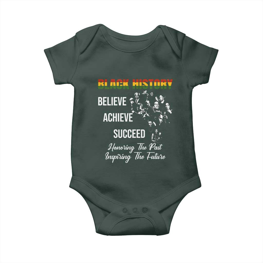 Honoring Past Inspiring Future Black History Month Baby Onesie TS10 Print Your Wear