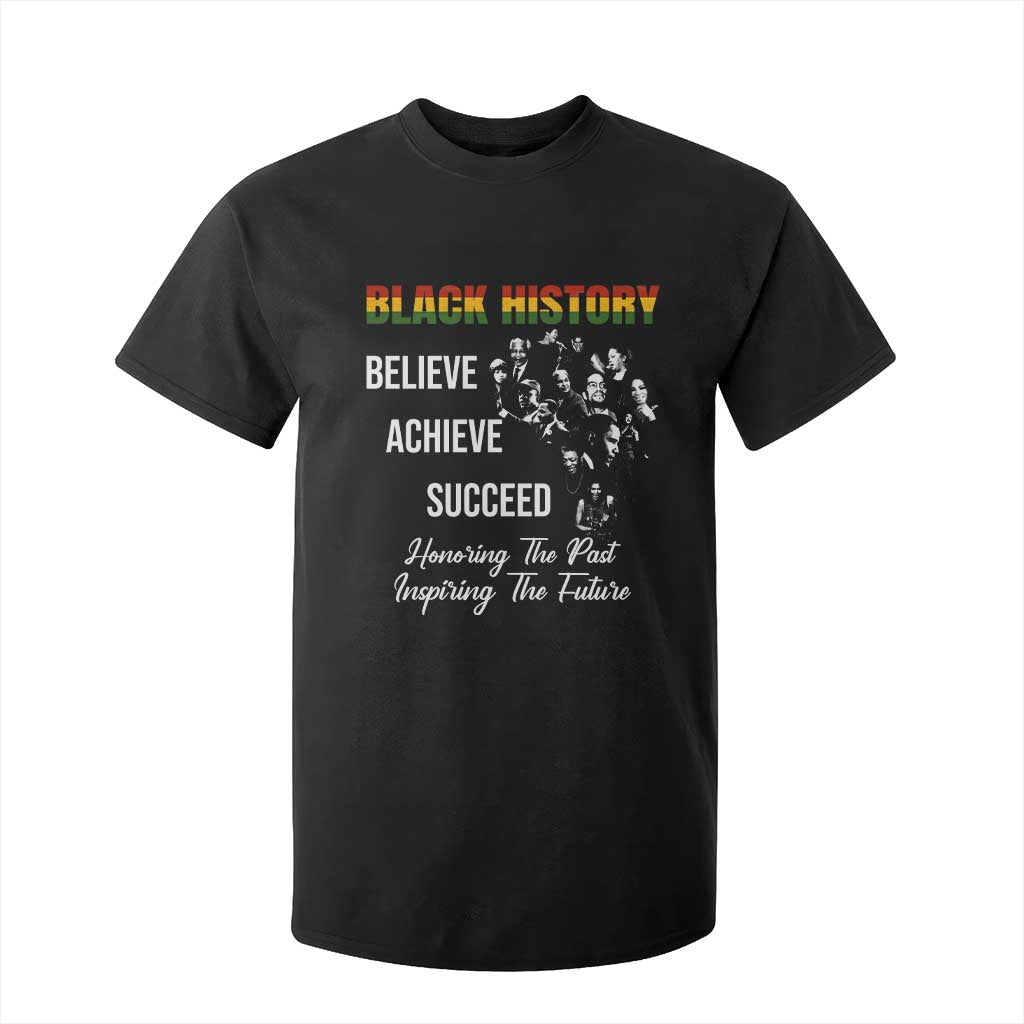 Honoring Past Inspiring Future Black History Month T Shirt For Kid TS10 Black Print Your Wear
