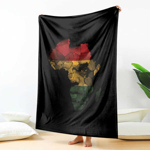 Black History Month Throw Blanket Pan African Africa Map Black Pride TS10 Print Your Wear