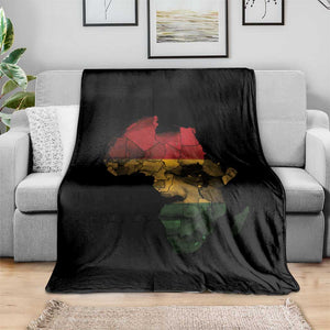 Black History Month Throw Blanket Pan African Africa Map Black Pride TS10 Print Your Wear