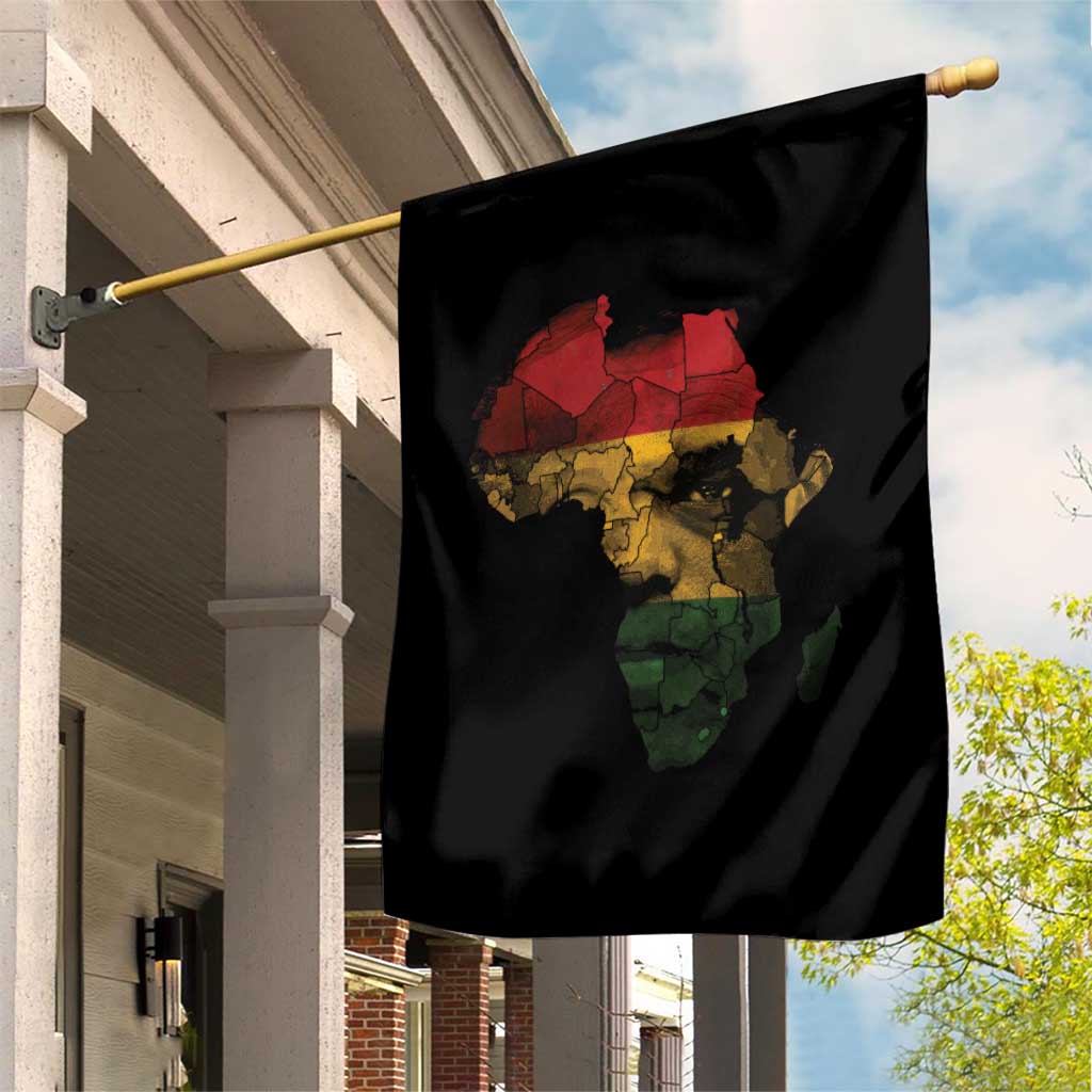 Black History Month Garden Flag Pan African Africa Map Black Pride TS10 Print Your Wear