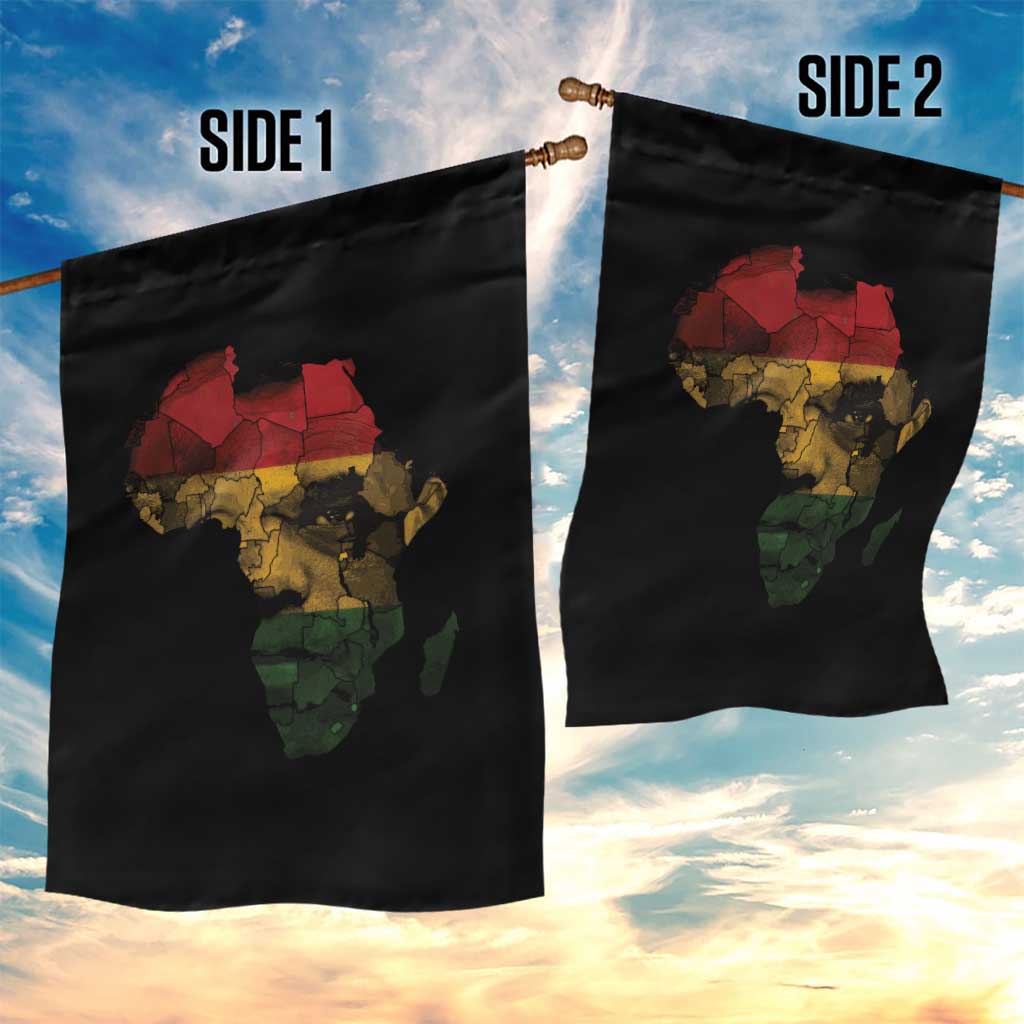 Black History Month Garden Flag Pan African Africa Map Black Pride TS10 Print Your Wear