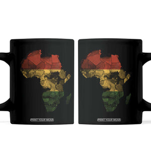 Black History Month Coffee Mug Pan African Africa Map Black Pride TS10 Black Print Your Wear