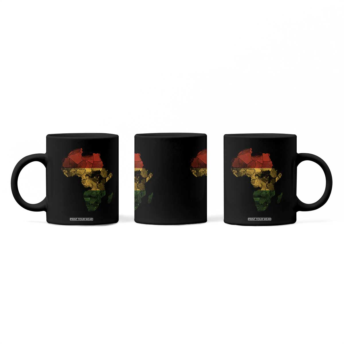 Black History Month Coffee Mug Pan African Africa Map Black Pride TS10 Print Your Wear